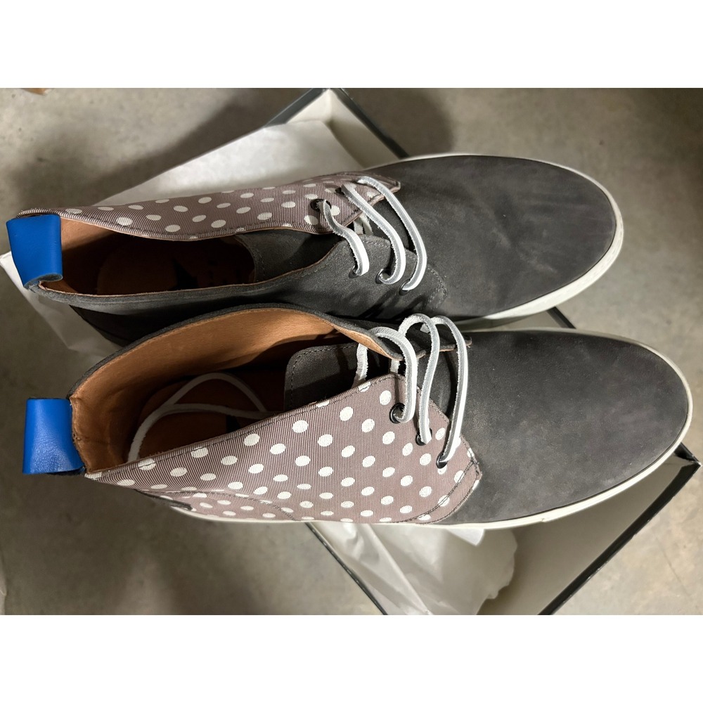 MJ Cali Macchia Boot B75 Grey Suede Polka Dot‎ Chukka Ankle Shoes Mens